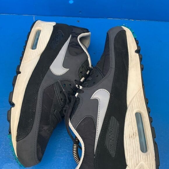 Nike Air Max 90 Tiger Camo Premium Black/Sail Blue 333888-021 Men's Size 8 - Picture 5 of 8